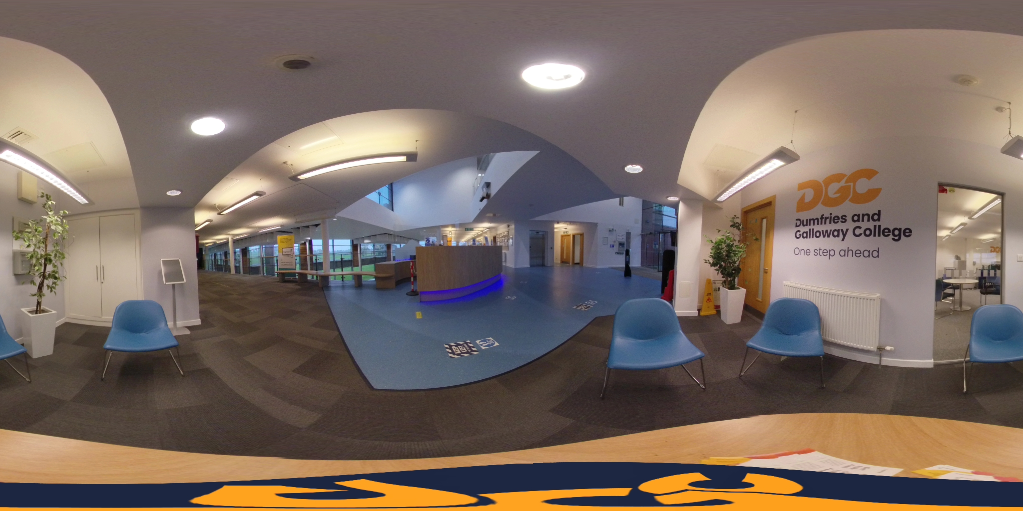 360 Photo of Dumfries Campus Reception Area